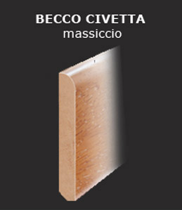 Battiscopa parquet becco civetta massiccio